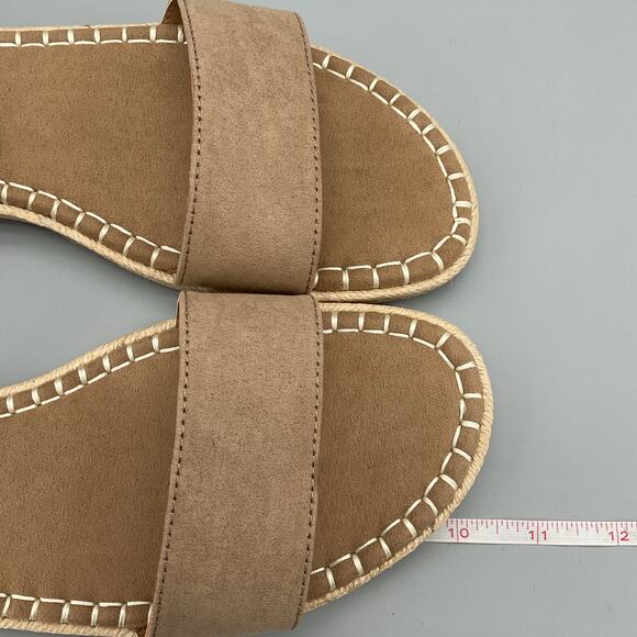 NEW Style & Co Women’s Peggyy Ankle Strap Espadrille Flat Sandal Taupe Size 9.5M - Picture 7 of 10